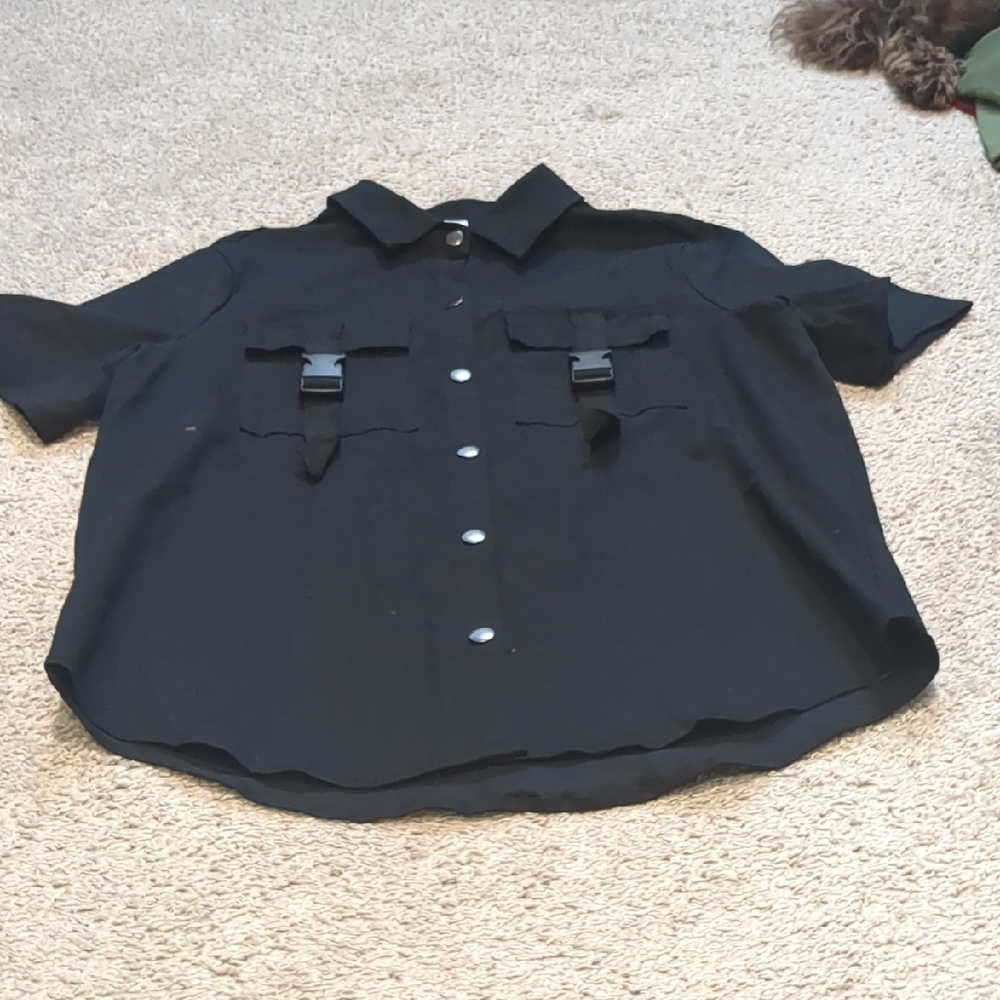 Buckle Detail Cargo Shirt